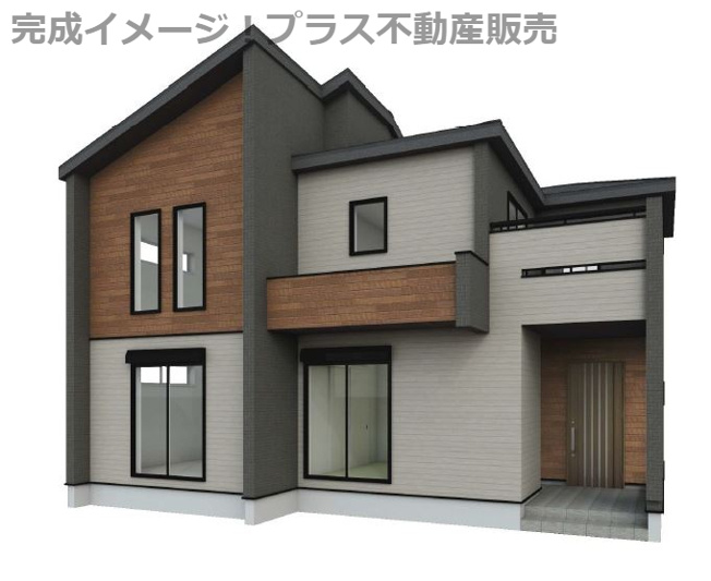 【外観】 | 福岡市西区今宿上ノ原　2号棟（全7棟）【仲介手数料無料・0円】 | 現地写真。プラス不動産販売なら、現場の全ての棟をまとめてご見学頂けます。