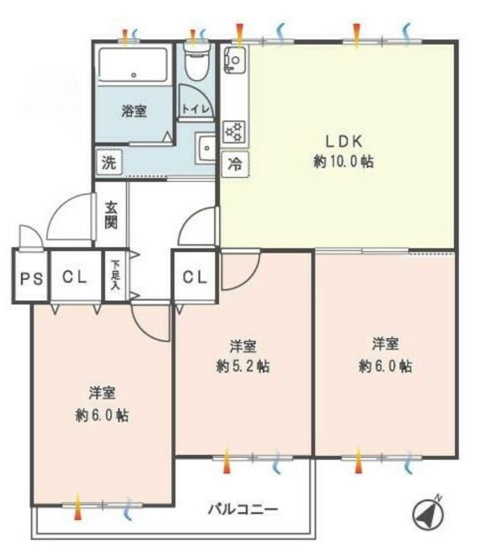 【間取り】 | 南長津田団地1号棟