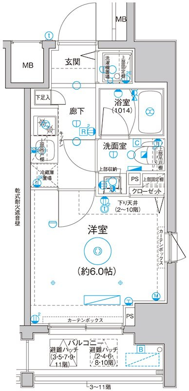 Le'a横濱サウスステージの間取り