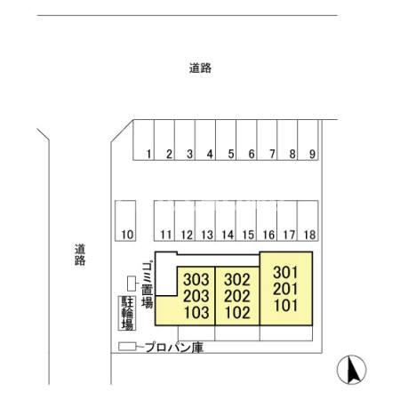 ル リッシュ　Ｃの区画図|他社様掲載物件もまとめてご紹介、ご案内可能です(^^)/
当社、チルホームのHPもご覧ください(^^)/物件情報多数♪