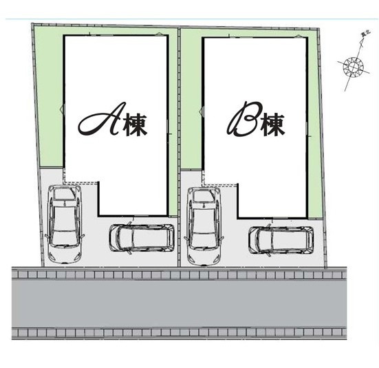南道路に面しており陽当たり良好です。