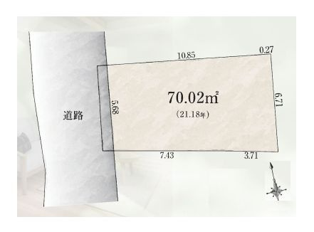 【土地図】 | 板橋区前野町２丁目　建築条件付売地 | ときわ台駅徒歩8分、賑わいと落ち着きが共存する街