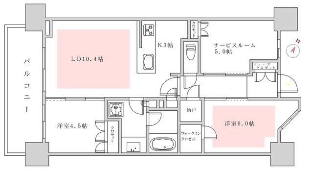ライオンズ南千住グランプレイスの間取り