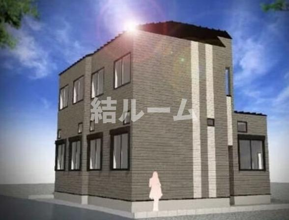 板橋区徳丸３丁目のアパートの外観パース