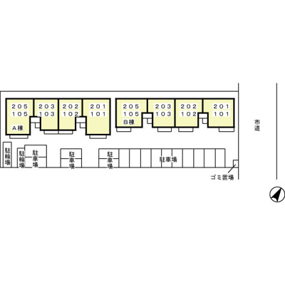 【区画図】 | リビングタウン大金平 B