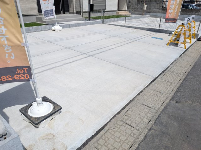 水戸市笠原町974番　新築戸建て　A号棟の駐車場|駐車は3台可能です♪