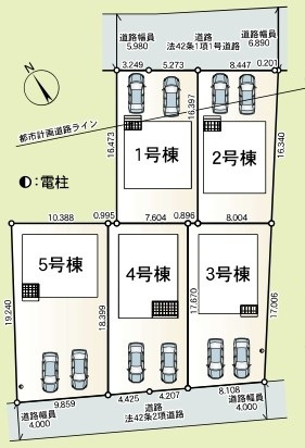 土浦市小松　第７　新築戸建て　2号棟の区画図|区画図です♪