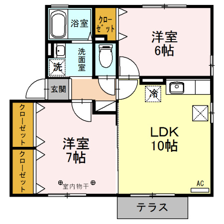 仲介手数料（賃料の1.10ヵ月）の50％OFF対象物件！の間取り