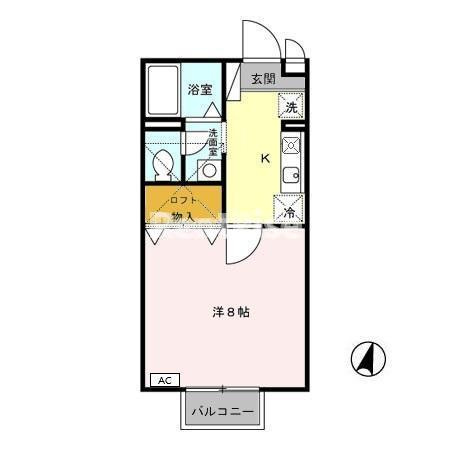 ヴィレッジタカミドー Ａの間取り