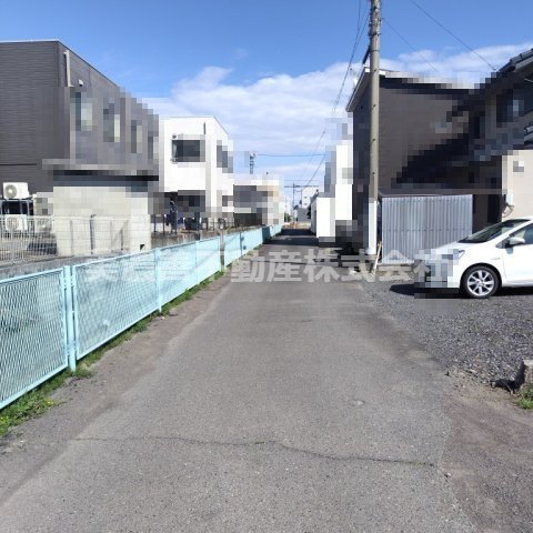 ６５４３４　岐阜市茜部中島土地の前面道路含む現地写真