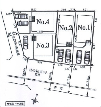 【区画図】 | 川越市寺尾第17　全4棟　2号棟 | 2号棟