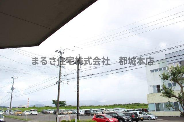 都城市吉尾町のアパートの展望