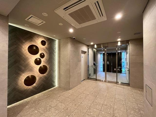 パークアクシス菊川ステーションイーストのエントランス|落ち着いたエントランスです