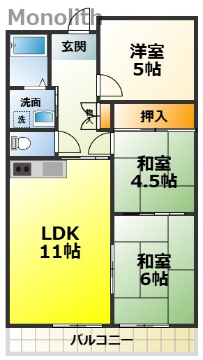 メルベーユ246の間取り
