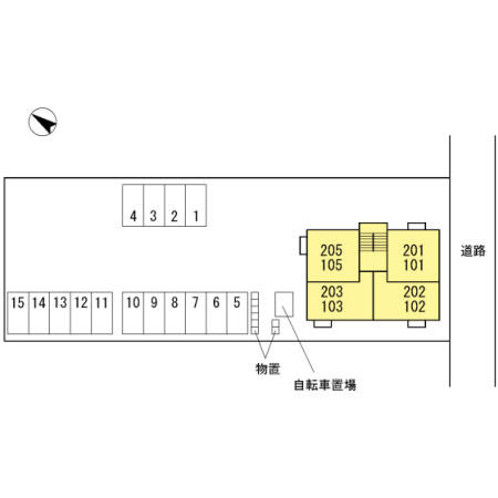 J-house　エクセレントの区画図