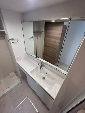 Glanspicaの洗面所|脱衣スペースもあります