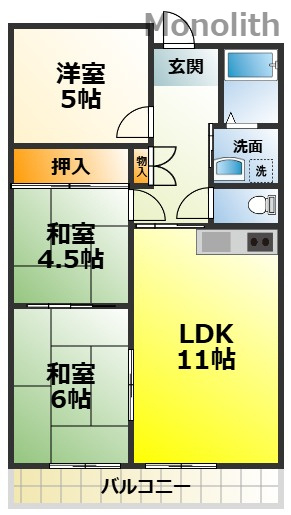 メルベーユ246の間取り