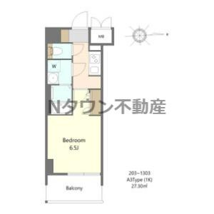 【間取り】 | S-RESIDENCE名駅北alesia(アレシア) | 間取りです。
