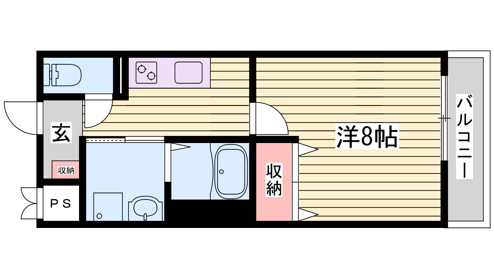 クローバー英賀保駅前の間取り