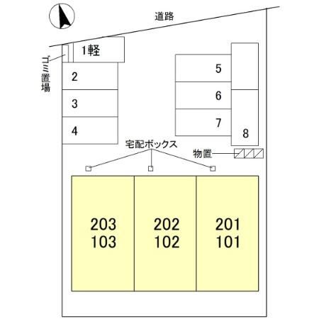 フェリーチェの区画図
