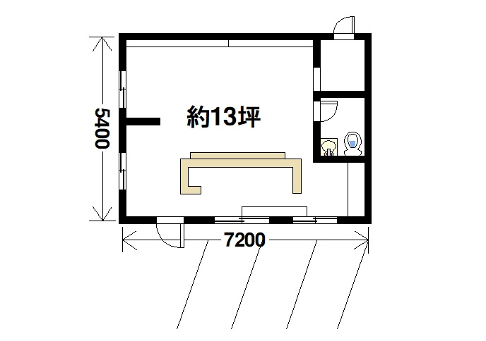 ヤマモト店舗の間取り