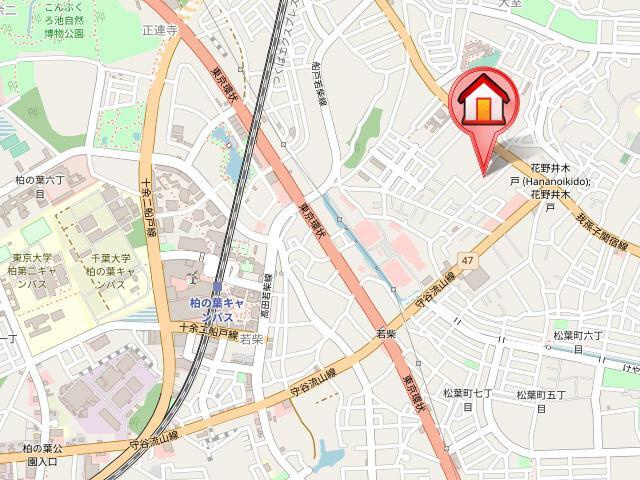 アスセーナD棟の地図