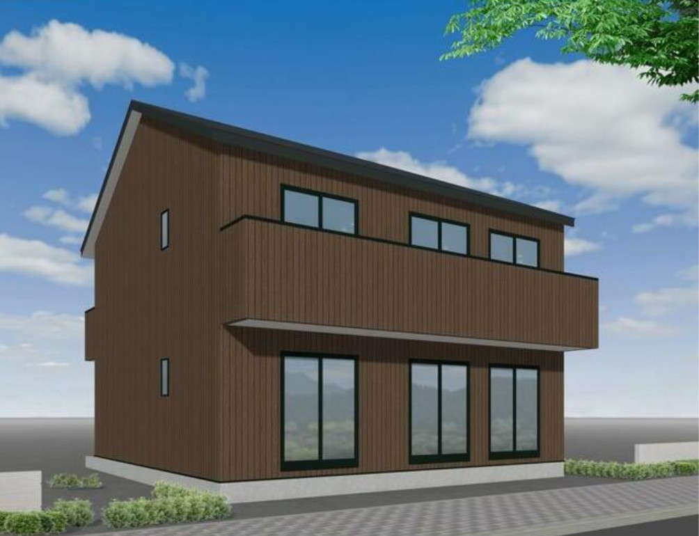 川崎市麻生区高石２丁目のアパートの外観パース