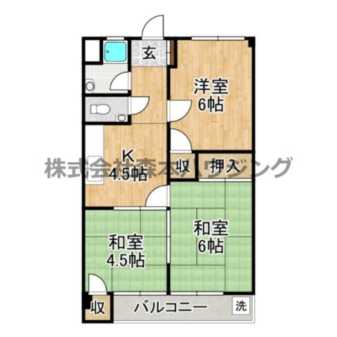 【間取り】 | 　芳栄ハイツ