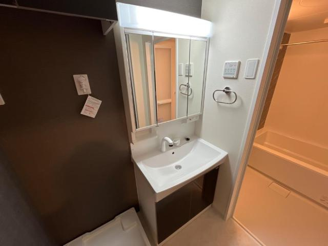 下野市下石橋新築アパートの洗面所|洗面（イメージ）