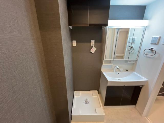 下野市下石橋新築アパートの洗面所|洗面（イメージ）