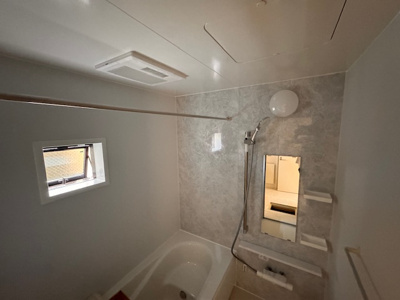 【浴室】 | MIRASUMO守山区苗代208①全1棟 | 今すぐのご案内可能です！→  0120-336-922　までお気軽にお問い合わせください。