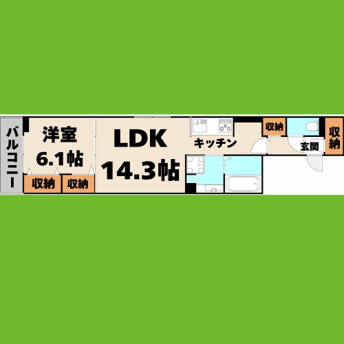 ciel太閤通の間取り