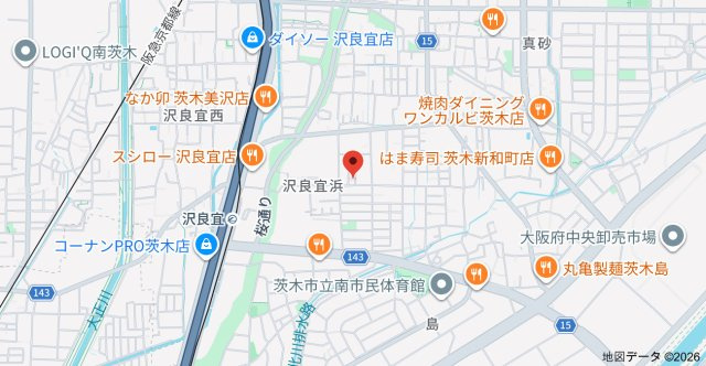 D-residence南茨木Ⅱの地図