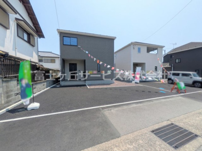 【駐車場】 | 富士市入山瀬 9期 新築一戸建て 1号棟 | 駐車場があるので、車を買う予定の方も安心です