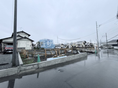 【外観】 | 富士市天間 17期 新築一戸建て 1号棟 | 現在建築中の外観画像です。ご内覧は同じメーカーの完成物件へご案内いたしますので、いつでもご相談ください！
