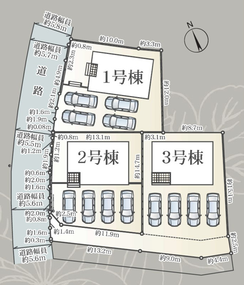 【間取り】 | 富士市天間 17期 新築一戸建て 1号棟 | 1号棟の区画図です
