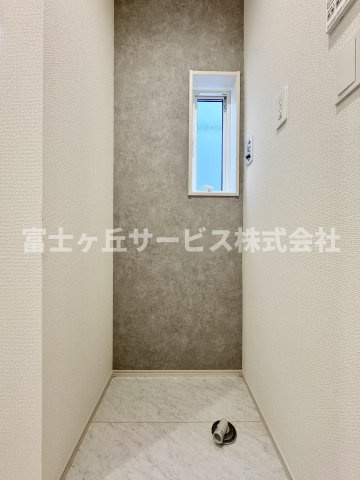 【ランドリースペース】 | 焼津市石津 新築一戸建て 1号棟 | 洗濯機置き場です