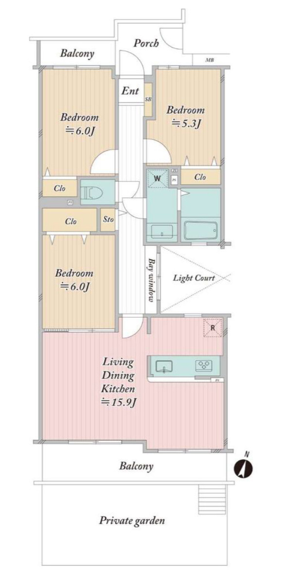新柏ガーデニア東の街一番館の間取り