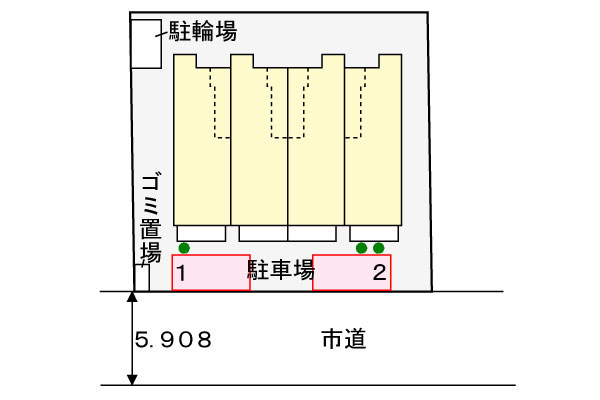 フェリーチェの駐車場|駐車場