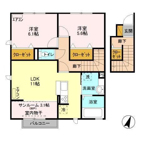 フォレステージ イースト Ｂの間取り