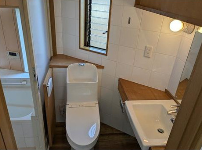 葛飾区鎌倉２丁目の戸建のトイレ