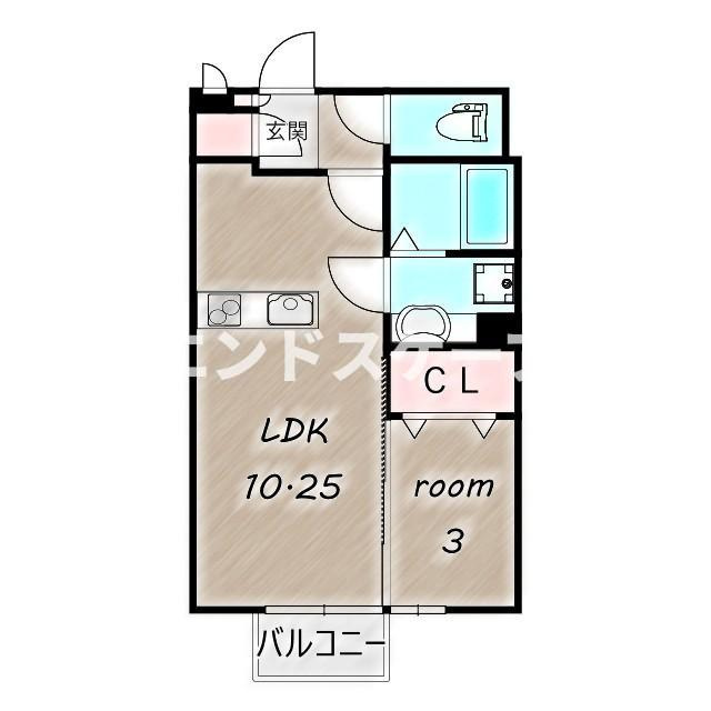 ルミエールＦの間取り|高崎、前橋のお部屋探しはエンドスケープまで！お客様の理想お聞かせ下さい♪