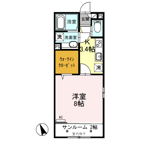 ルビー　Ｄの間取り
