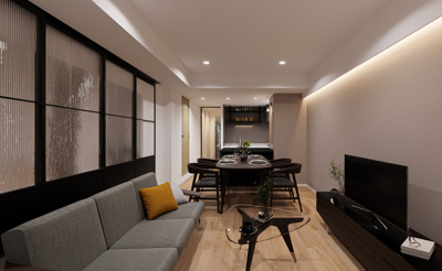 【居間・リビング】 | Belleviage Shimura | イメージ図