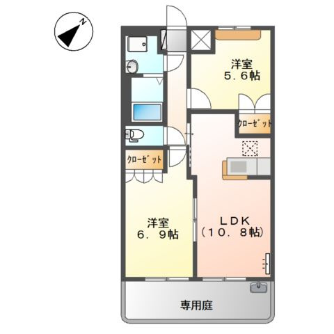 ペティ　ルミナスの間取り