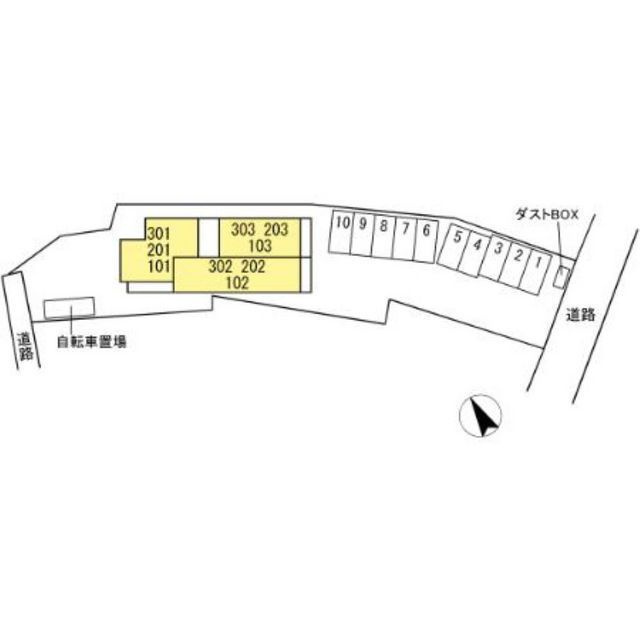 岐阜市玉井町のアパートの外観