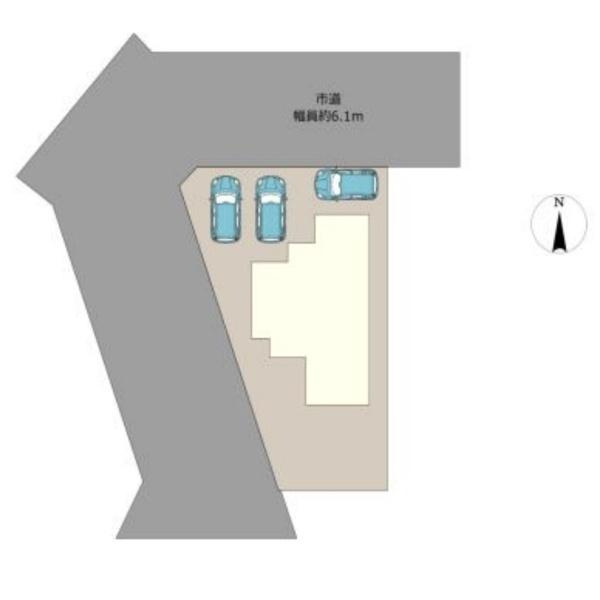 前橋市天川町中古一戸建ての区画図