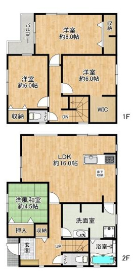 【間取り】 | 垂水区千鳥が丘2丁目　2号棟　新築戸建