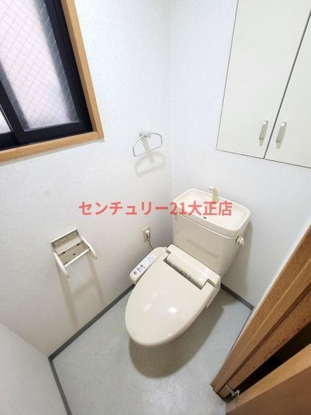 大阪市港区田中２丁目の賃貸マンションのトイレ