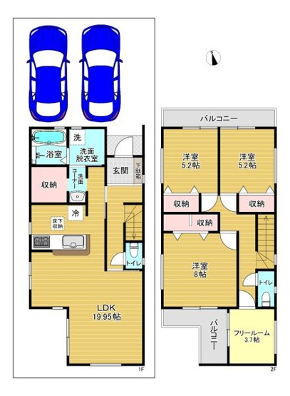 【間取り】 | 大阪市生野区田島3丁目　新築戸建